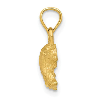 10K Yellow Gold Diamond-cut Bear Pendant 10K3320