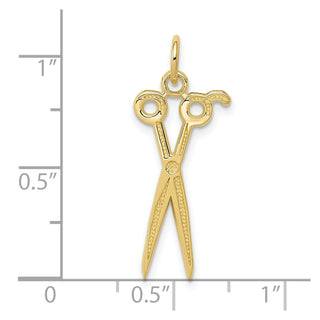 10K Yellow Gold Scissors Charm