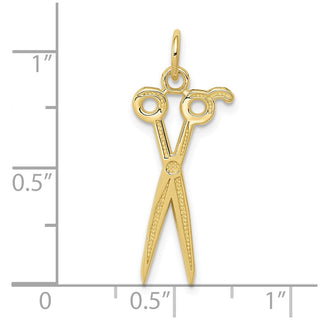 10K Yellow Gold Scissors Charm