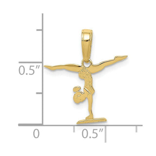 10k Yellow Gold Gymnastics Pendant
