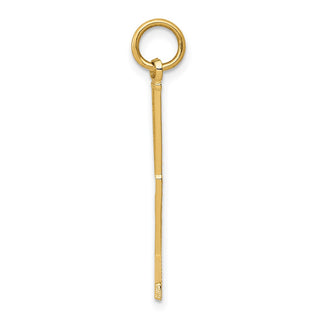 10K Yellow Gold Goalie Stick Charm