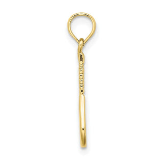 10k Yellow Gold Tennis Racquet Pendant
