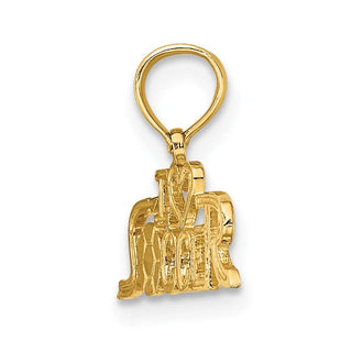 10K Yellow Gold I HEART SOCCER Charm