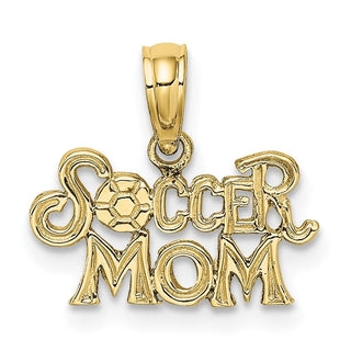 10k Yellow Gold Soccer Mom Pendant