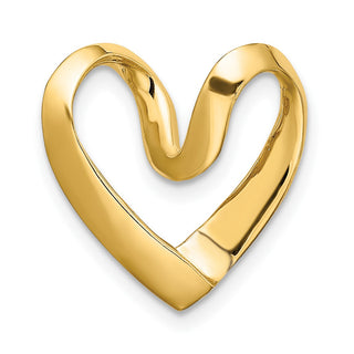10k Yellow Gold Polished Heart Slide 10k3977