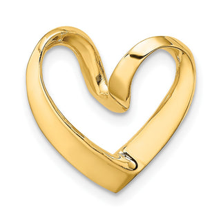 10k Yellow Gold Polished Heart Slide 10k3977