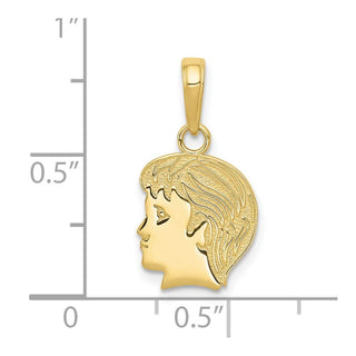 10K Yellow Gold boy charm
