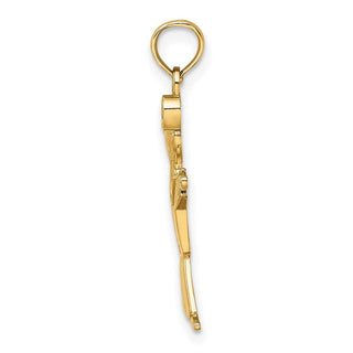 10K Yellow Gold Polished Full Body Boy Charm