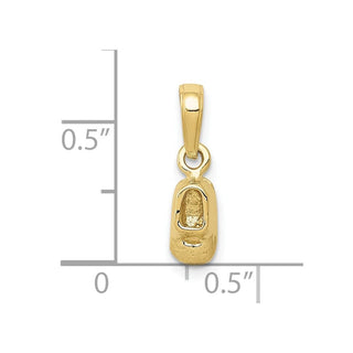 10K Yellow Gold Baby Shoe Charm
