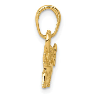 10K Yellow Gold Polished Elephant Charm