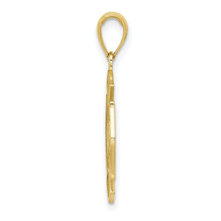 10k Yellow Gold Fire Department Maltese Cross Pendant