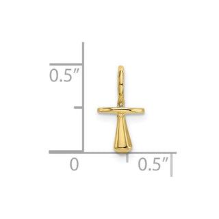 10K Yellow Gold Gold Polished 3-D Pacifier Charm