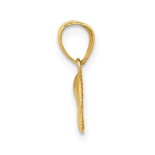 10K Yellow Gold Polished Elephant Pendant