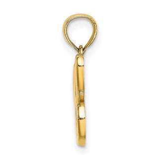 10k Yellow Gold Polished C Script Initial Pendant