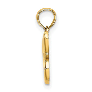 10k Yellow Gold Polished C Script Initial Pendant