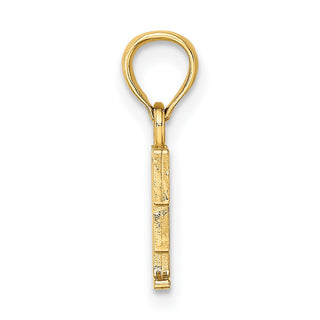 10k Yellow Gold Polished F Block Initial Pendant
