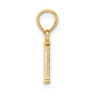10k Yellow Gold Polished I Block Initial Pendant