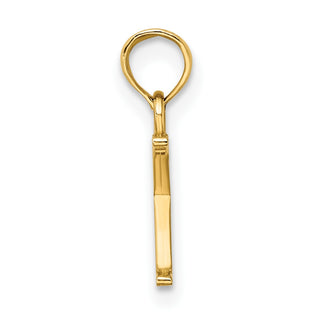 10k Yellow Gold Polished K Block Initial Pendant