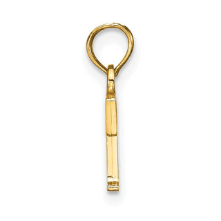 10k Yellow Gold Polished T Block Initial Pendant