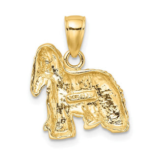 10K Yellow Gold 2-D Cocker Spaniel Dog Charm