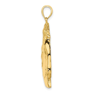 10K Yellow Gold Horse Head w/Long Mane Charm