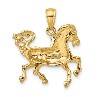 10K Yellow Gold 2-D Horse Charm 10K6545