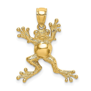 10K Yellow Gold 2-D Frog w/Pot Belly Charm