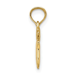 10K Yellow Gold 3-D Polished Two Kittens Charm