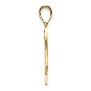10K Yellow Gold w/ Enamel American Flag Charm