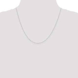 20" 10k White Gold .42mm Carded Curb Chain