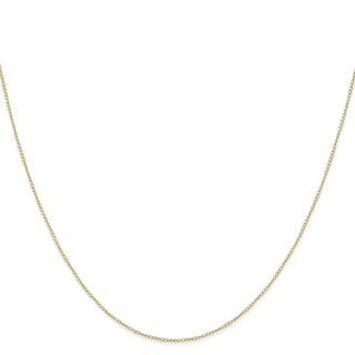 16" 10k Yellow Gold .42mm Carded Curb Chain