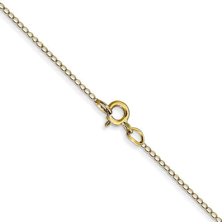 18" 10k Yellow Gold .42mm Carded Curb Chain