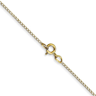 16" 10k Yellow Gold .42mm Carded Curb Chain