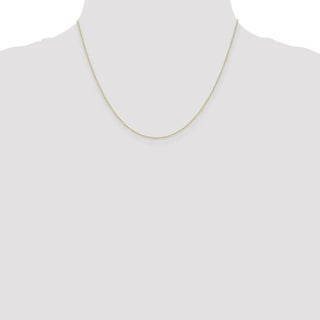 18" 10k Yellow Gold .42mm Carded Curb Chain