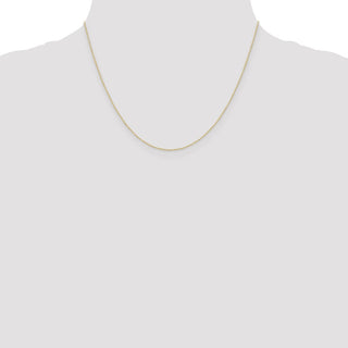 18" 10k Yellow Gold .42mm Carded Curb Chain