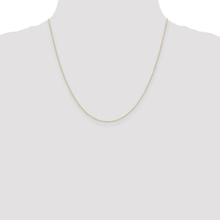 20" 10k Yellow Gold .42mm Carded Curb Chain