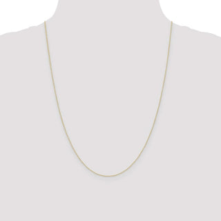 24" 10k Yellow Gold .42mm Carded Curb Chain