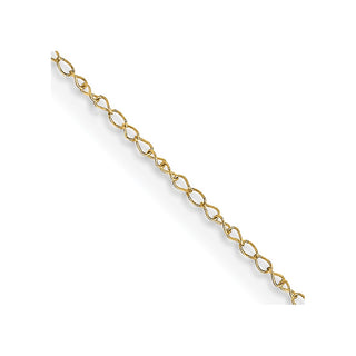 20" 10k Yellow Gold .42mm Carded Curb Chain