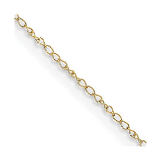 16" 10k Yellow Gold .42mm Carded Curb Chain
