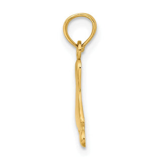 10K Yellow Gold Polished Foot Charm