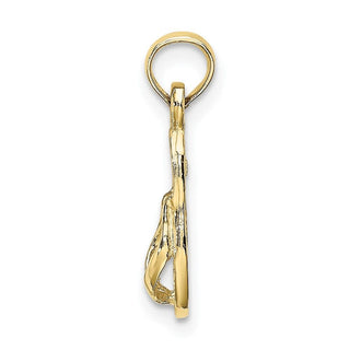 10k Yellow Gold Single Flip-Flop Pendant