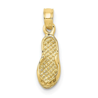 10k Yellow Gold Single Flip-Flop Pendant