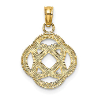10K Yellow Gold Small Celtic Eternity Knot Circle Charm