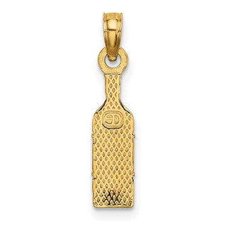 10K Yellow Gold Wine Bottle Charm