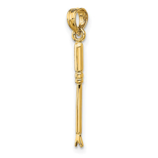 10K Yellow Gold 3-D Weeding Garden Tool Charm
