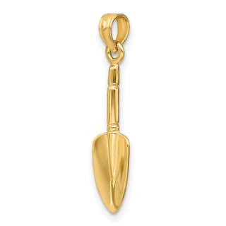 10K Yellow Gold 3-D Trowel Garden Tool Charm
