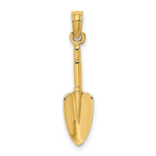 10K Yellow Gold 3-D Trowel Garden Tool Charm