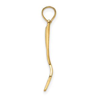 10K Yellow Gold 3-D Polished Spatula Charm