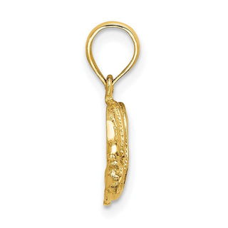 10K Yellow Gold Polished Engraved Fish Charm 10K7686