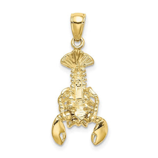 10k Yellow Gold Moveable Lobster Pendant